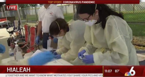 Rapid Coronavirus Testing Provided to Hialeah Firefighters Local 1102